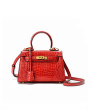 Load image into Gallery viewer, Mini Croc Embossed Kelly Bag
