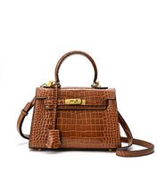 Load image into Gallery viewer, Mini Croc Embossed Kelly Bag